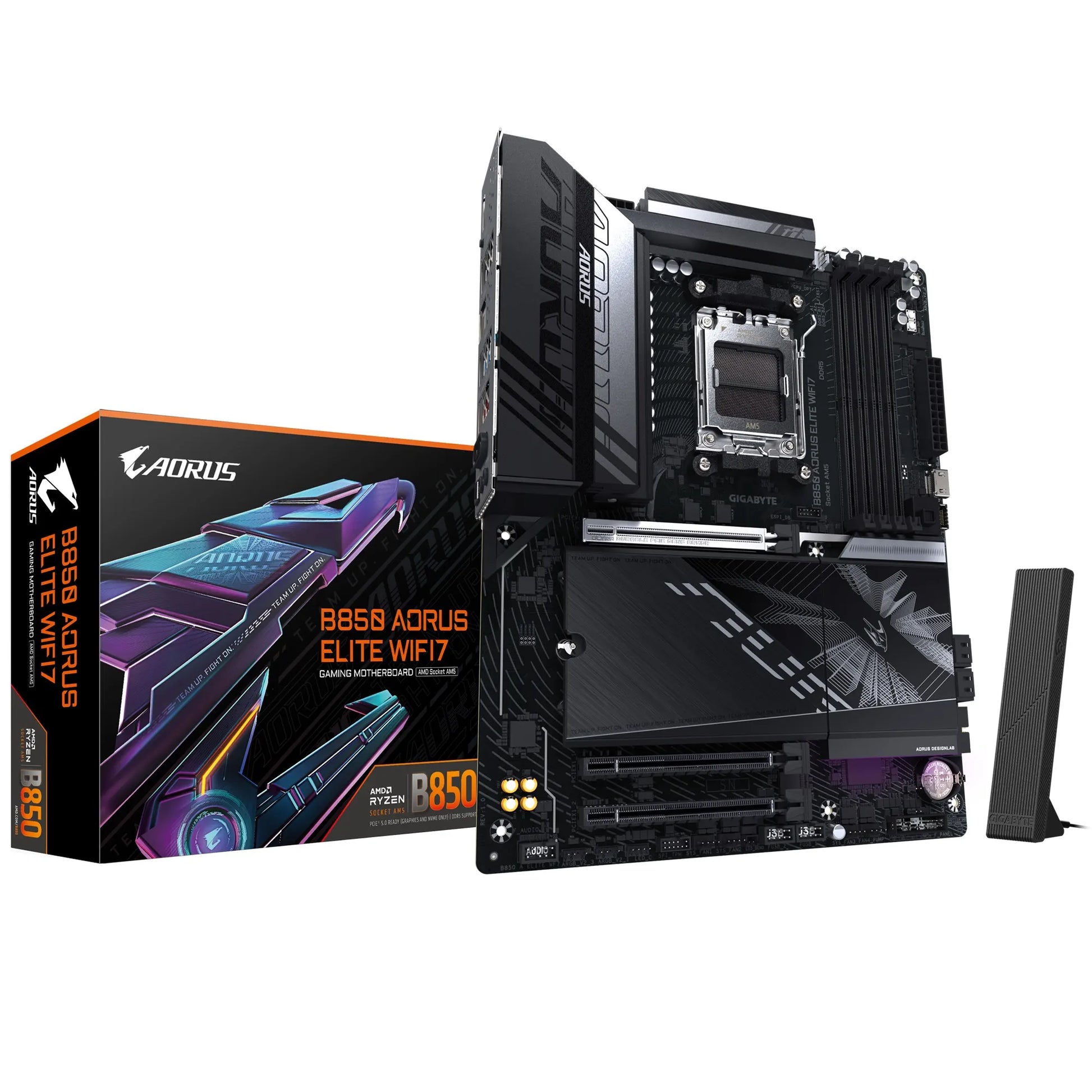 Gigabyte B850 A ELITE WF7 1.0, AMD AM5, 4 x DDR5 up to 256 GB, 1 x HDMI. 3x PCI Express x16, 3 x...