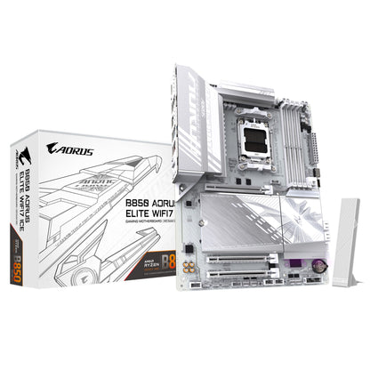 Gigabyte B850 A ELITE WF7 ICE 1.0 , AMD AM5, 1 x HDMI, 3 x PCI Express x16, 3 x M.2, 4 x SATA, 9x...