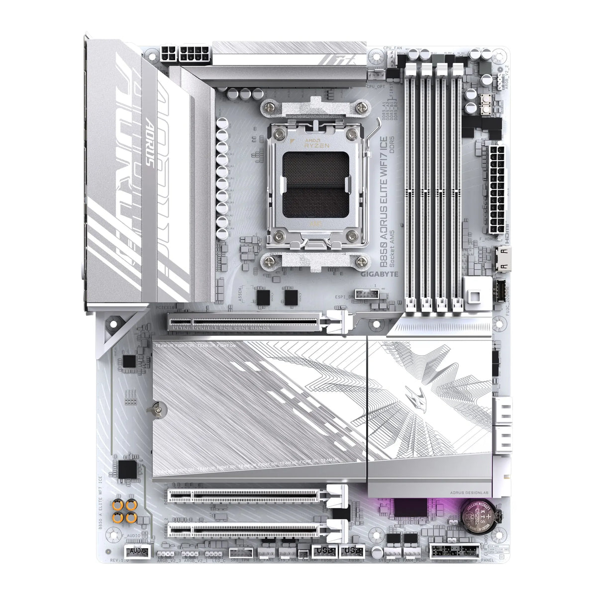 (LS) Gigabyte B850 A ELITE WF7 ICE 1.0 , AMD AM5, 1 x HDMI, 3 x PCI Express x16, 3 x M.2, 4 x SAT... - Image 2