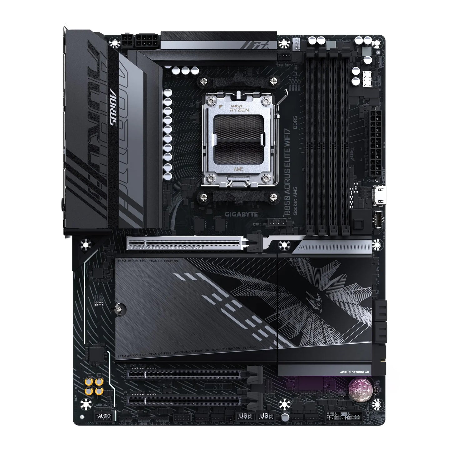 Gigabyte B850 A ELITE WF7 1.0, AMD AM5, 4 x DDR5 up to 256 GB, 1 x HDMI. 3x PCI Express x16, 3 x... - Image 2