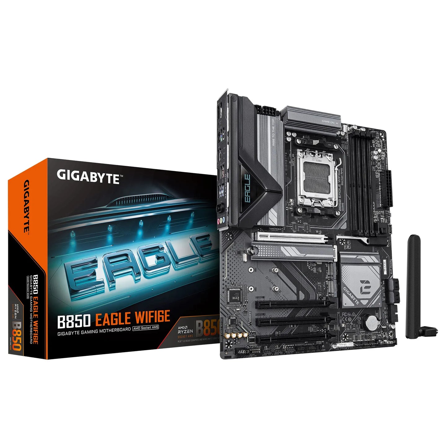 Gigabyte B850 EAGLE WIFI6E 1.0, AMD AM5, 4 x DDR5 up to 256 GB,  1 x HDMI, 4 x PCI Express x16, 3...