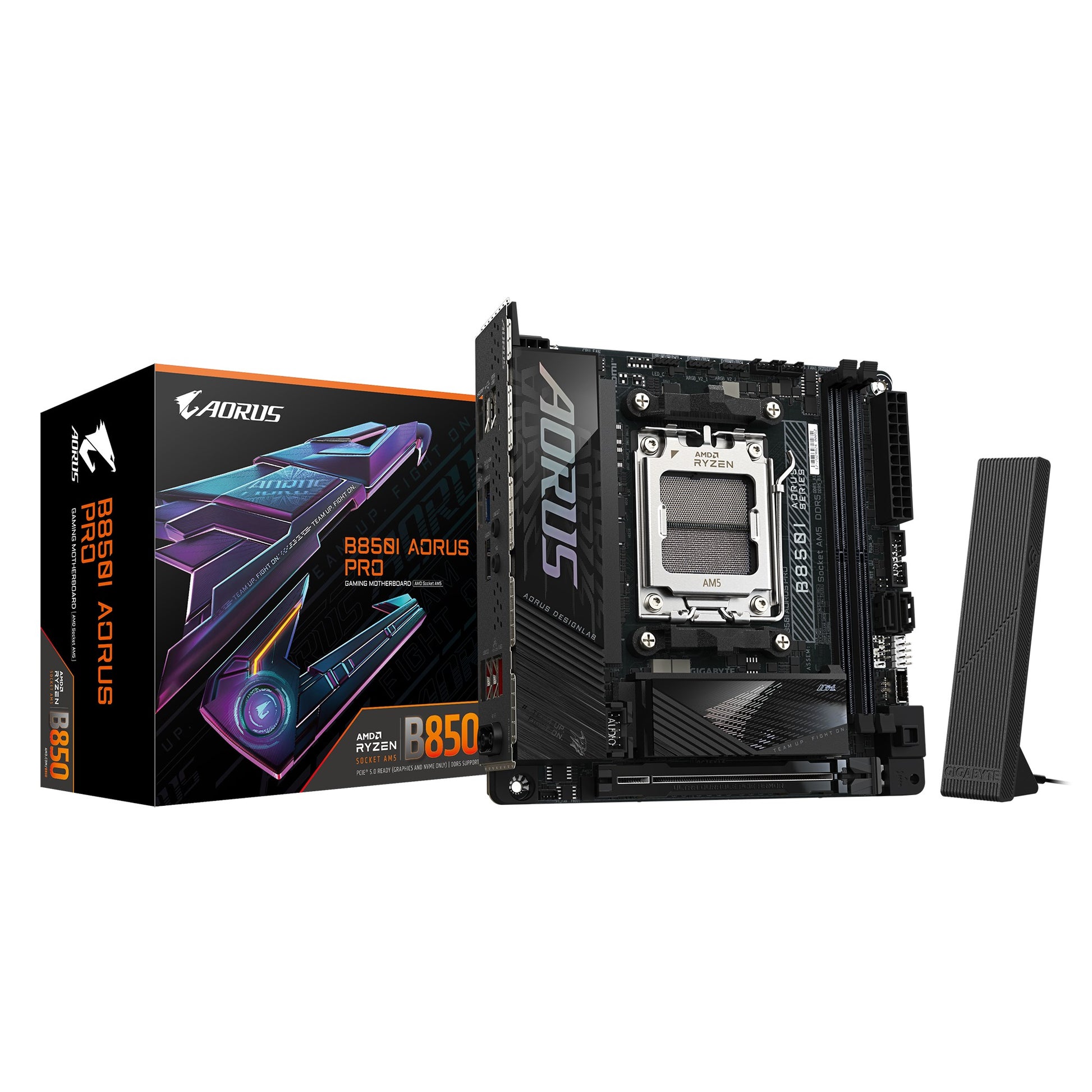 Gigabyte B850I AORUS PRO 1.0, AMD AM5, 2 x DDR5 up to 128 GB,  1 x HDMI, 1x PCI Express x16, 2 x...