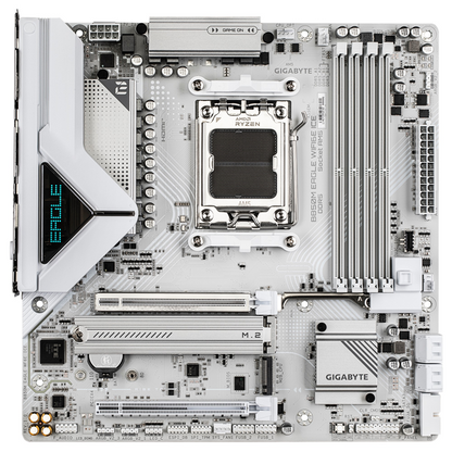 Gigabyte B850M EAGLE WF6E ICE, AMD AM5, 4 x DDR5 up to 256 GB,  1 x HDMI, 1 x PCI Express x16, 2... - Image 2