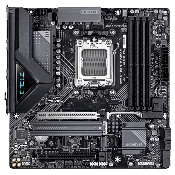 Gigabyte B850M EAGLE WF6E , AMD AM5, 4 x DDR5 up to 256 GB,  1 x HDMI, 1 x PCI Express x16, 2 x M... - Image 2