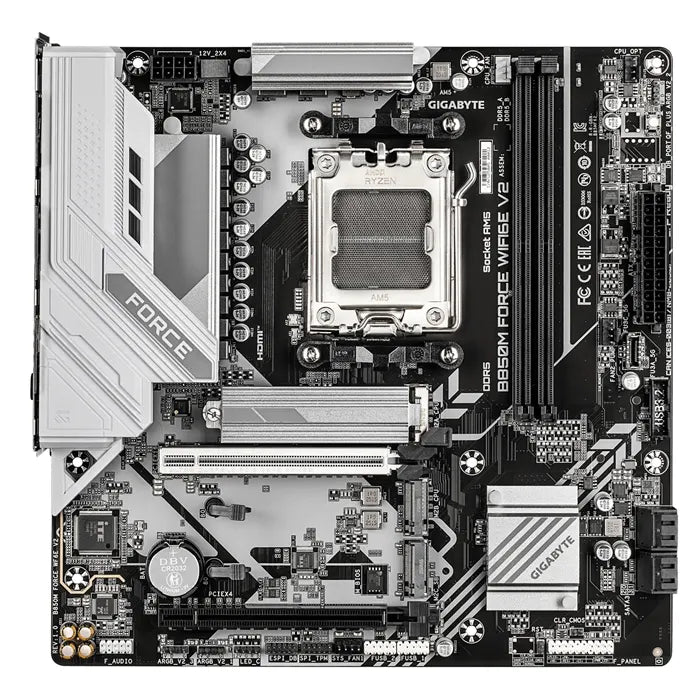 Gigabyte B850M FORCE  WIFI6E V2, AMD AM5, 2 x DDR5 up to 128 GB, 1 x HDMI, 2 x PCI Express x16, 3... - Image 2