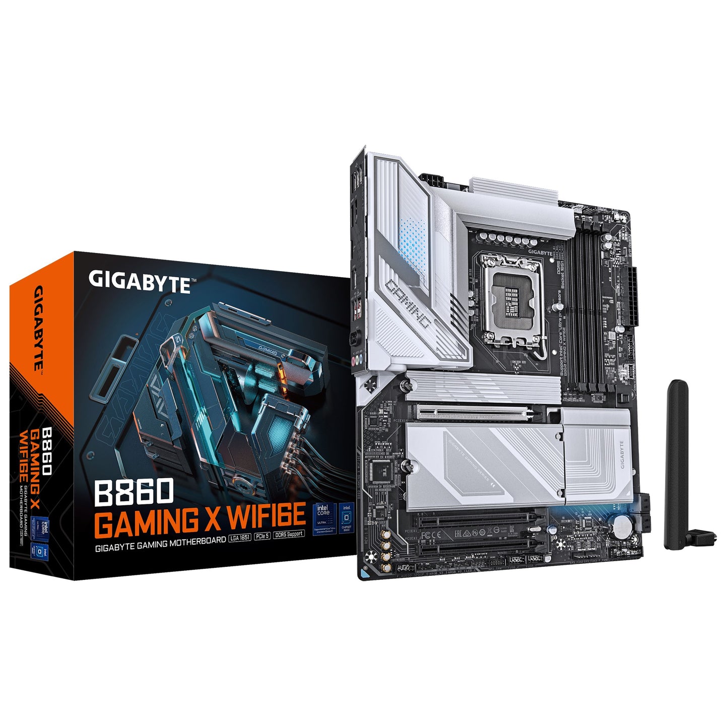 Gigabyte M/B B860 GAMING X WIFI6E,  Intel ® B860, 4 x DDR5 up to 256 GB, 1x HDMI, 3 x PCI Express...