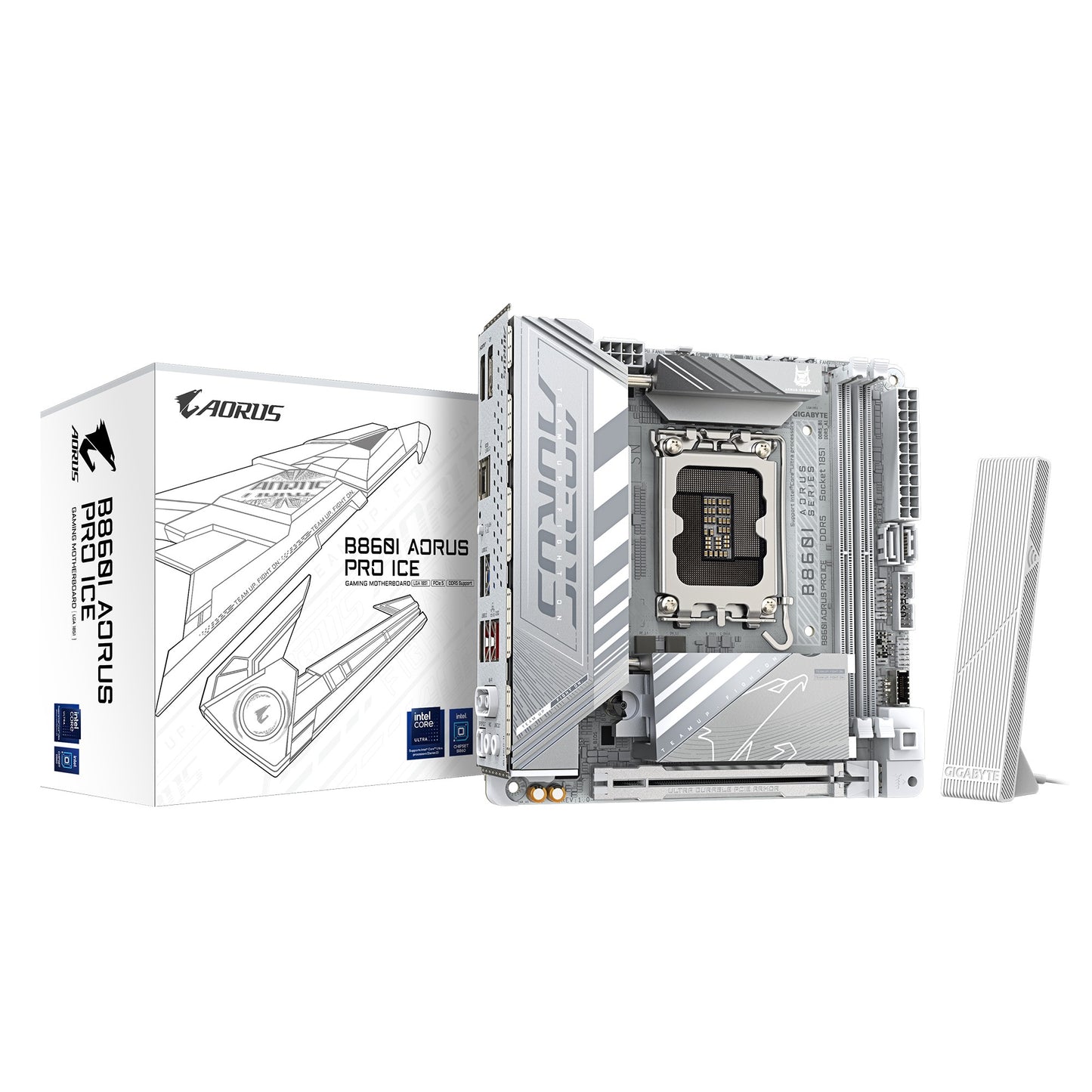 Gigabyte M/B B860I AORUS PRO ICE 1.0, Intel ® B860, 4 x DDR5 up to 128 GB, 1x HDMI, 1 x PCI Expre...