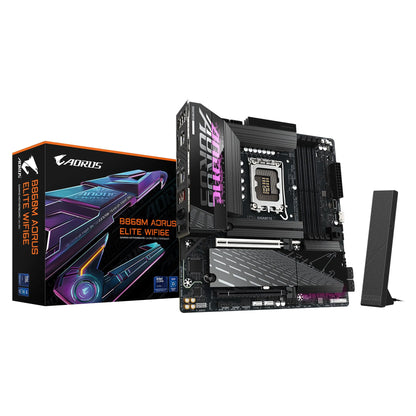 Gigabyte M/B B860M A ELITE WIFI6E 1.0,  Intel ® B860, 4 x DDR5 up to 256 GB, 2x HDMI, 2 x PCI Exp...