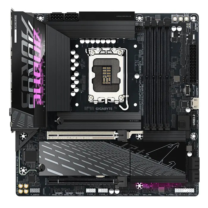 Gigabyte M/B B860M A ELITE WIFI6E 1.0,  Intel ® B860, 4 x DDR5 up to 256 GB, 2x HDMI, 2 x PCI Exp... - Image 2