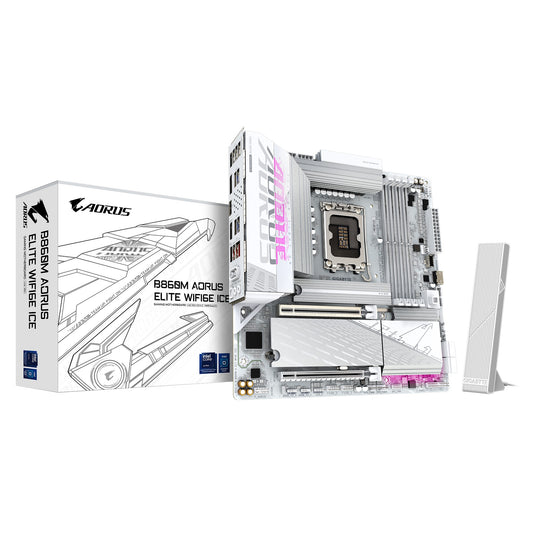 Gigabyte M/B B860M A ELT WF6E ICE 1.0, Intel ® B860, 4 x DDR5 up to 256 GB, 2x HDMI, 2 x PCI Expr...