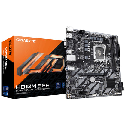 Gigabyte H810M S2H  Intel LGA 1851 ATX Motherboard, 2x DDR5 ~128GB, 1x PCI-E x16, 1x PCI-E x1, 1x...