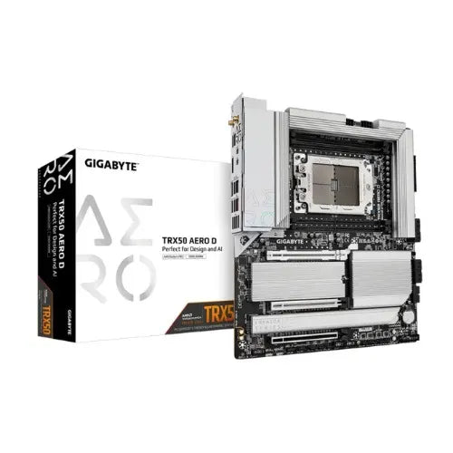 (LS) Gigabyte TRX50 AERO D AMD Ryzen Motherboard 4x DDR5~256GB,2x PCIe x16 slots, 4x M.2, 8x SATA...