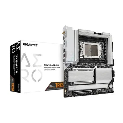 (LS) Gigabyte TRX50 AERO D AMD Ryzen Motherboard 4x DDR5~256GB,2x PCIe x16 slots, 4x M.2, 8x SATA...