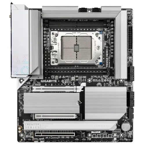 (LS) Gigabyte TRX50 AERO D AMD Ryzen Motherboard 4x DDR5~256GB,2x PCIe x16 slots, 4x M.2, 8x SATA... - Image 2