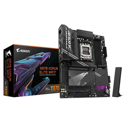 Gigabyte X870 AORUS ELITE WIFI7 AMD AM5 ATX Motherboard 4x DDR5~256GB,3x PCIe x16, 4x M.2, 4x SAT...