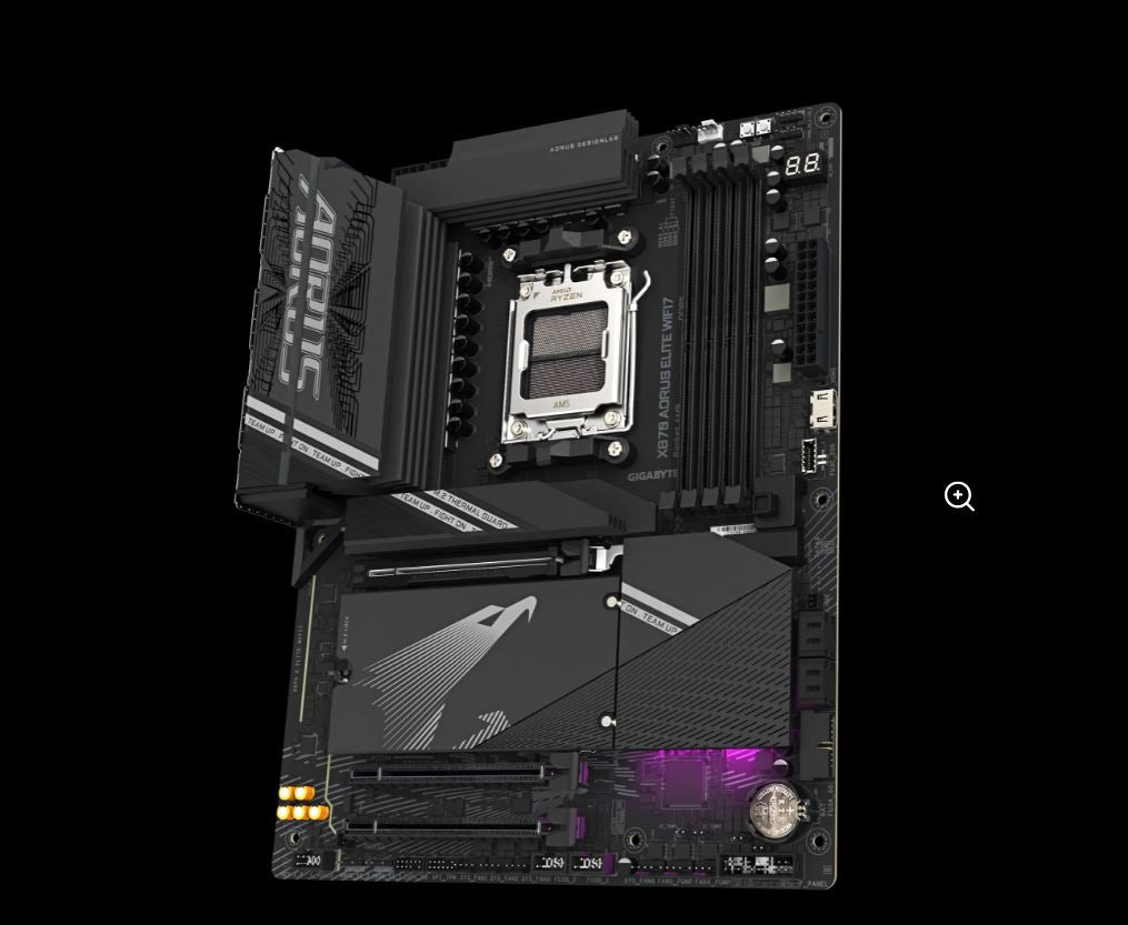 Gigabyte X870 AORUS ELITE WIFI7 AMD AM5 ATX Motherboard 4x DDR5~256GB,3x PCIe x16, 4x M.2, 4x SAT... - Image 3