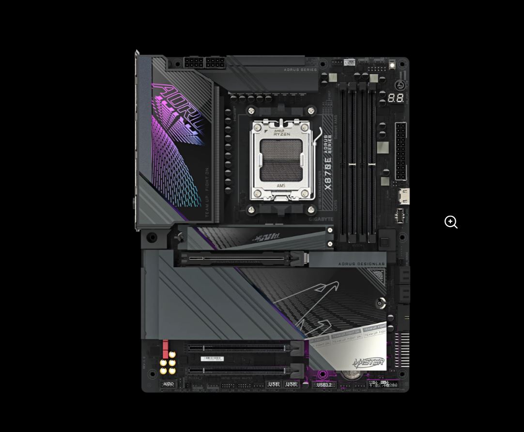 Gigabyte X870E AORUS MASTER AMD AM5 ATX Motherboard 4x DDR5~256GB,3x PCIe x16, 4x M.2, 4x SATA 6,... - Image 2