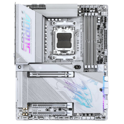 Gigabyte X870E A PRO X ICE: AM5, DDR5 256GB, ALC1220, 5GbE LAN, Q-Flash, Smart Backup, GCC, ATX,... - Image 2