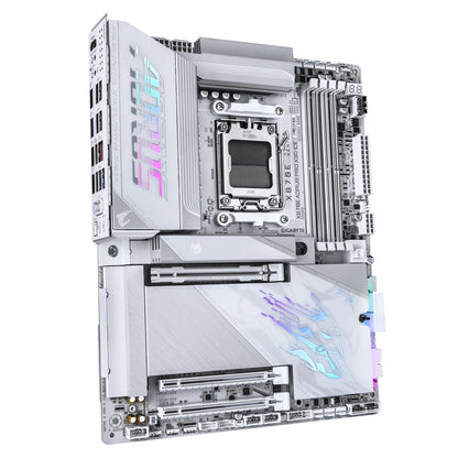 Gigabyte X870E A PRO X ICE: AM5, DDR5 256GB, ALC1220, 5GbE LAN, Q-Flash, Smart Backup, GCC, ATX,... - Image 3