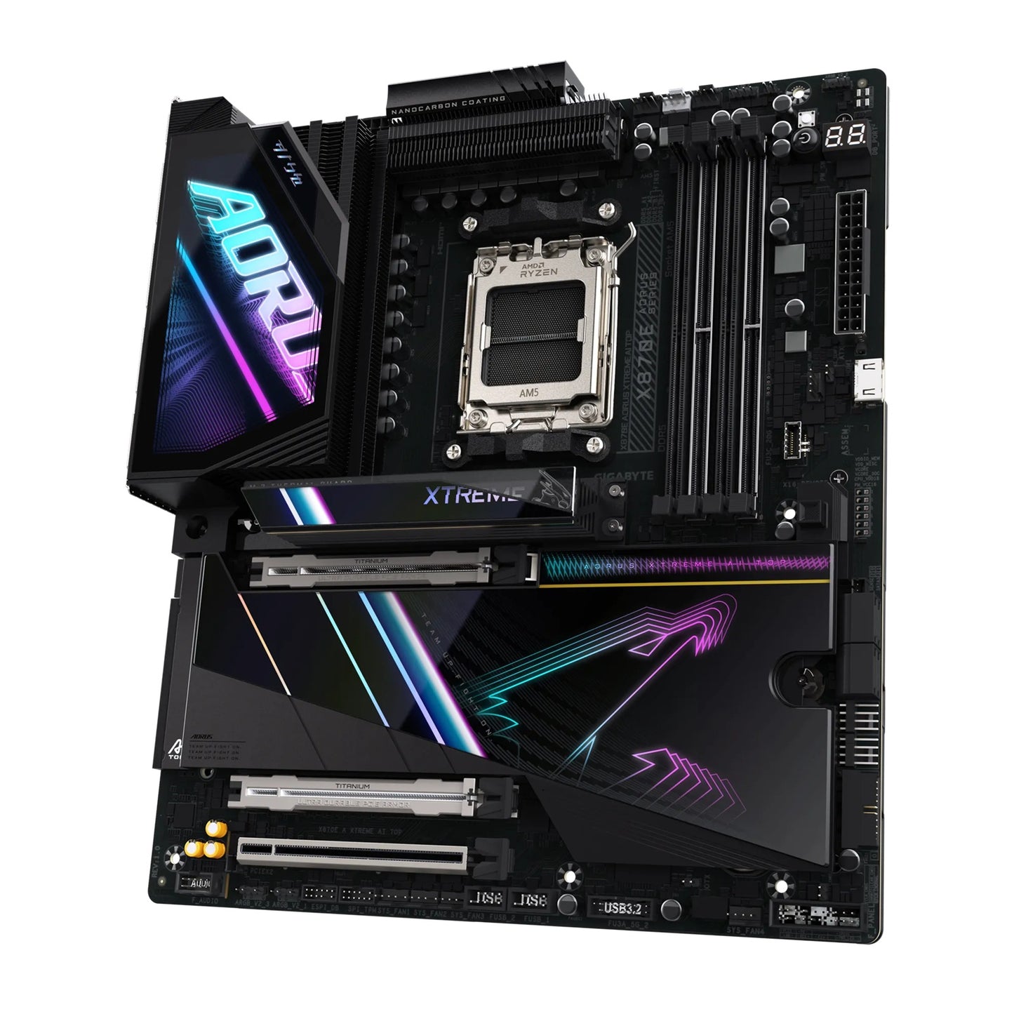 Gigabyte X870E AORUS XTREME AI TOP AMD AM5 ATX Motherboard 4x DDR5~256GB,3x PCIe x16, 4x M.2, 4x... - Image 3
