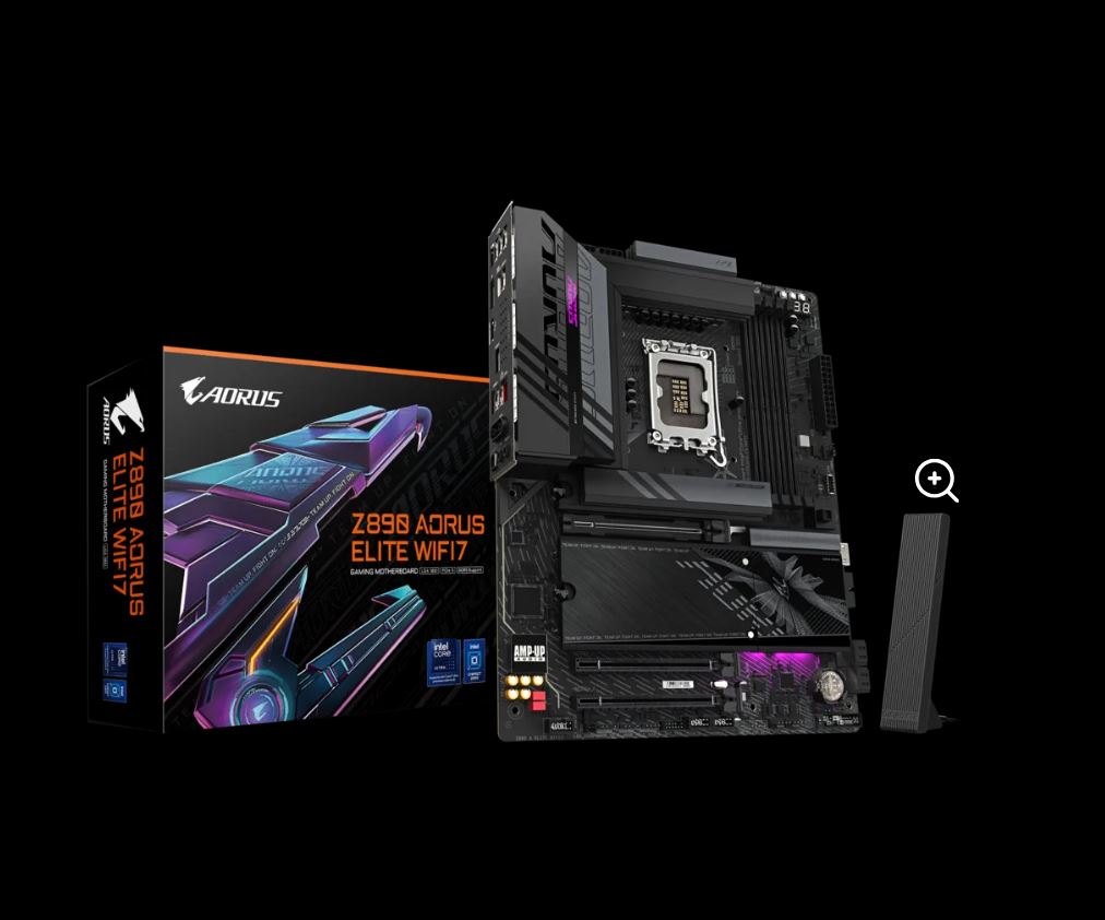 Gigabyte Z890 AORUSELITE WF7 Intel LGA 1851 ATX Motherboard, 4x DDR5 ~256GB, 3x PCI-E x16, 4x M.2...