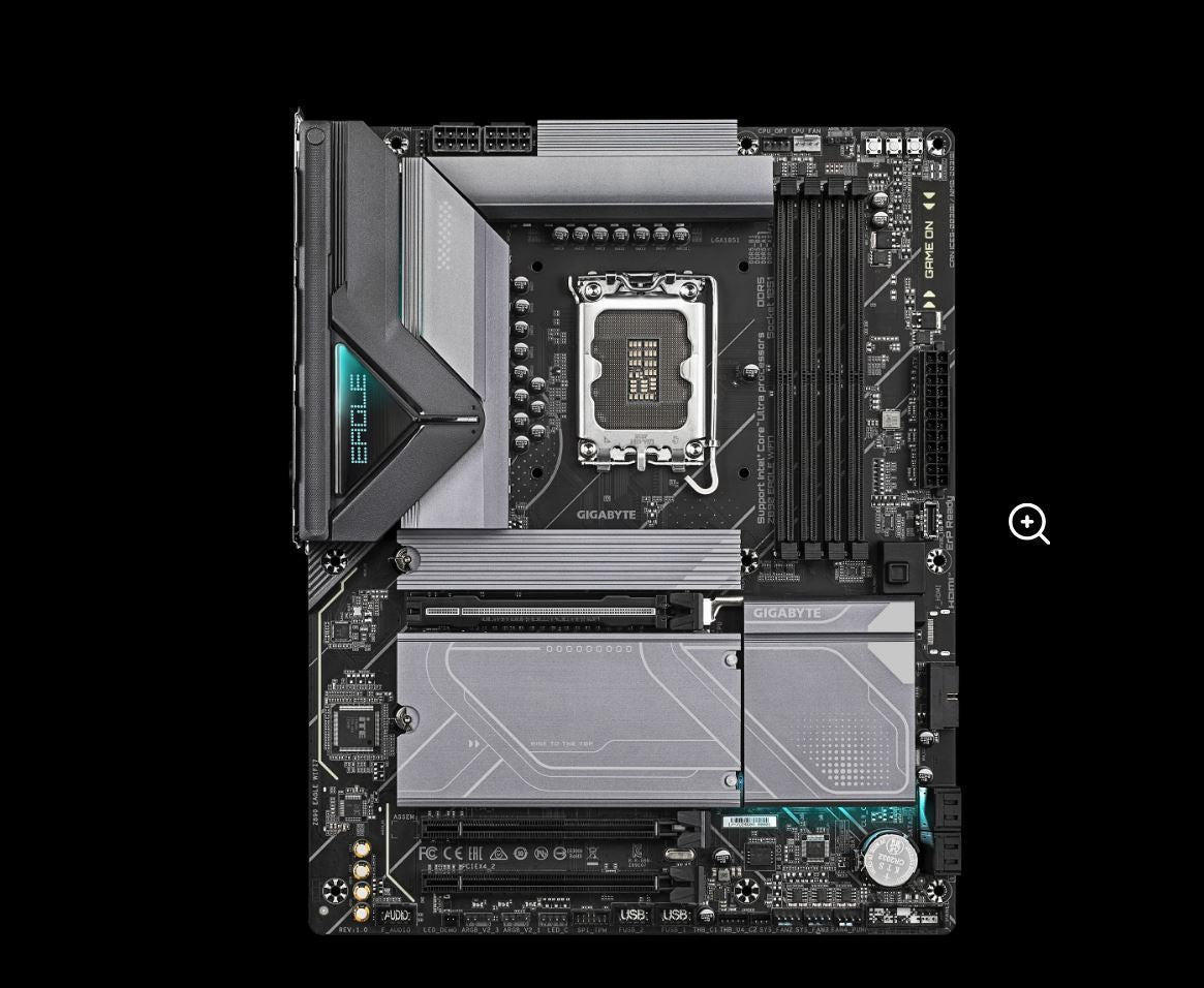 Gigabyte Z890 EAGLE WIFI7 Intel LGA 1851 ATX Motherboard, 4x DDR5 ~256GB, 3x PCI-E x16, 4x M.2, 4... - Image 2