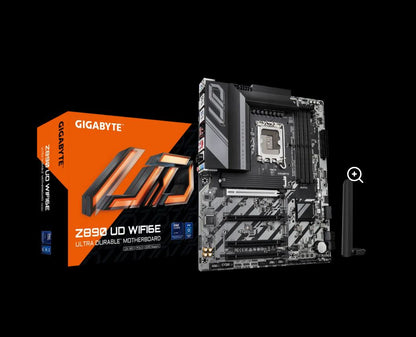 Gigabyte Z890 UD WIFI6E Intel LGA 1851 ATX Motherboard, 4x DDR5 ~256GB, 4x PCI-E x16, 3x M.2, 4x...