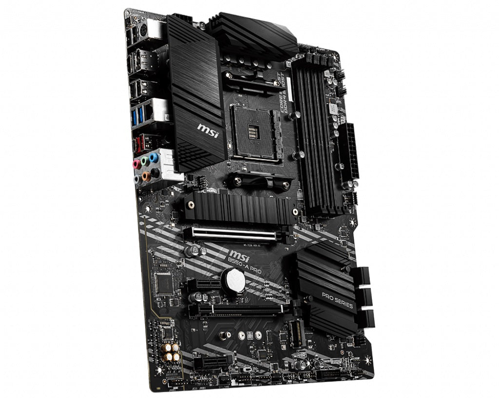 MSI B550-A PRO Motherboard, AMD Ryzen AM4, 4xDDR4, support up to 128GB, 1xPCIe 4.0/3.0 x16slot, 6... - Image 3