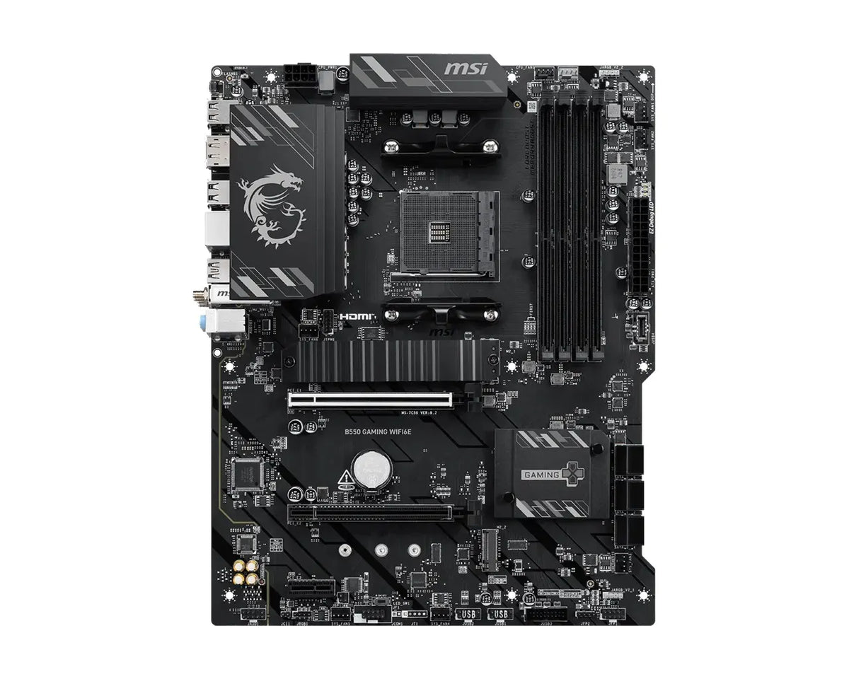 MSI B550 GAMING WIFI6E, AMD B550, AM4, Ryzen 5000/3000, DDR4 128GB, PCIe 4.0, 2x M.2, Wi-Fi 6E, 1... - Image 2