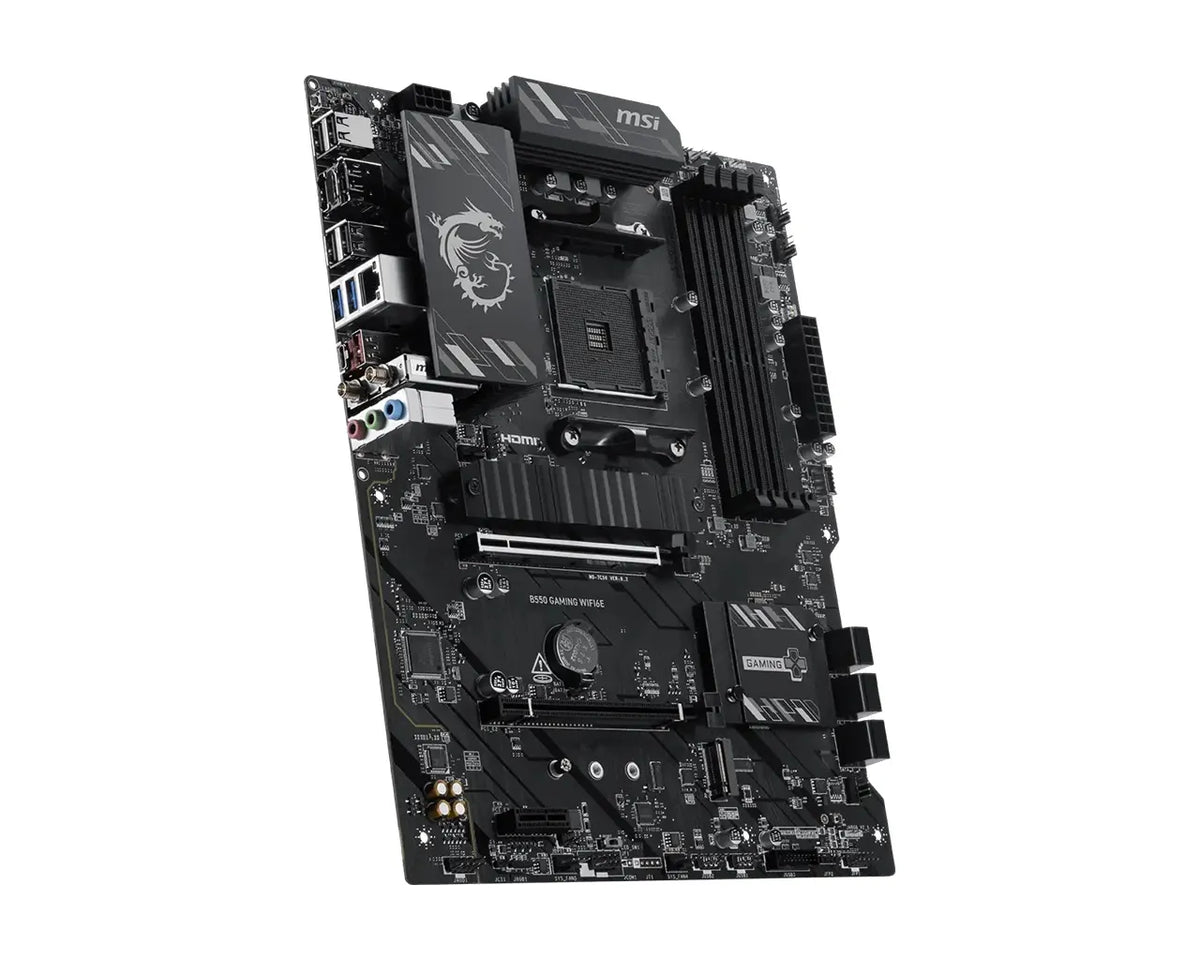 MSI B550 GAMING WIFI6E, AMD B550, AM4, Ryzen 5000/3000, DDR4 128GB, PCIe 4.0, 2x M.2, Wi-Fi 6E, 1... - Image 3