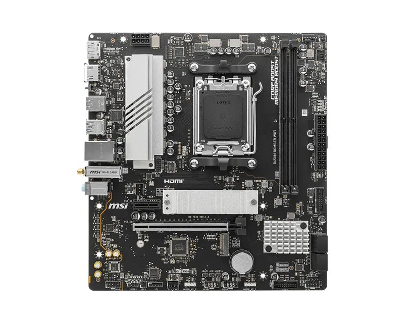 MSI B650M BOMBER WIFI AMD AM5 MATX Motherboard, 2x DDR5 ~128GB, 1x PCI-E x16, 2x M.2, 4x SATA,  6... - Image 2