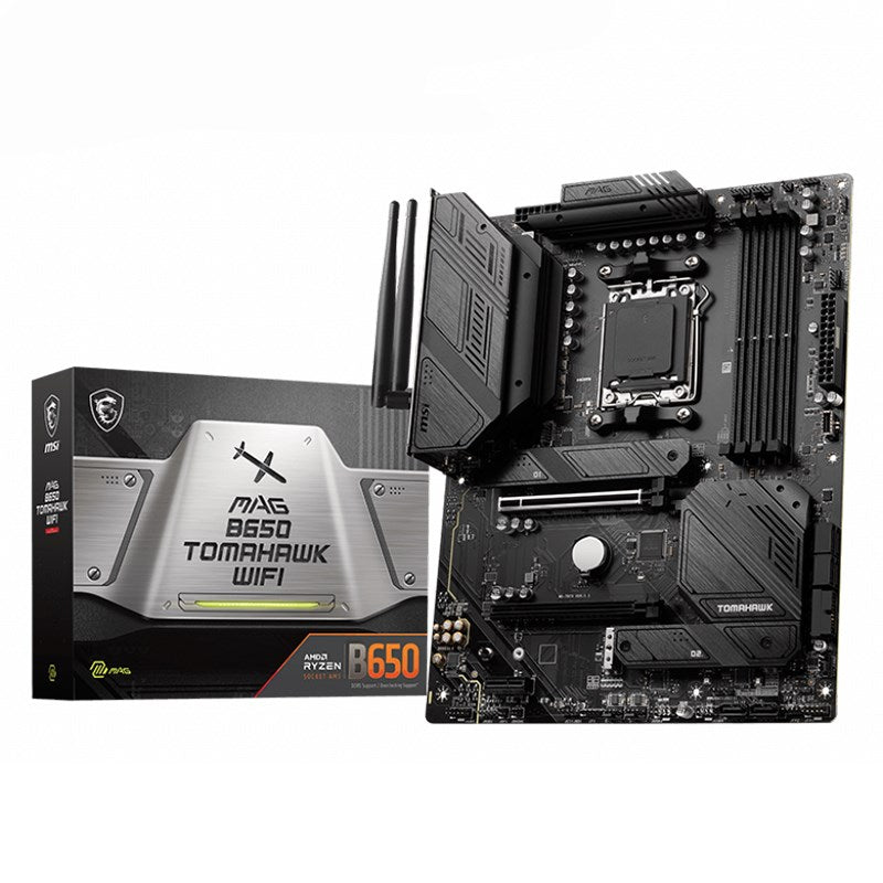 MSI MAG B650 TOMAHAWK WIFI AMD AM5 ATX Motherboard, 4x DDR5 ~64GB, 1x PCI-E x16, 3x M.2, 6x SATA,...