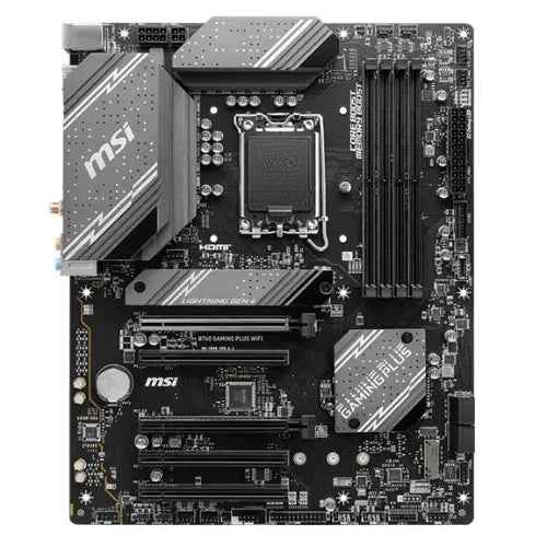MSI B760 GAMING PLUS WIFI  ATX Motherboard, 4x DDR5~192GB, 5x PCI-E x 16, 2x M.2, 4x SATA, 2x USB... - Image 2