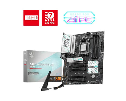MSI B840 GAMING PLUS WIFI, AM5, 4x DDR5 256GB, 1x HDMI, 4x PCI-E x16 slot, 3x M.2, Wi-Fi 7 - Moth...