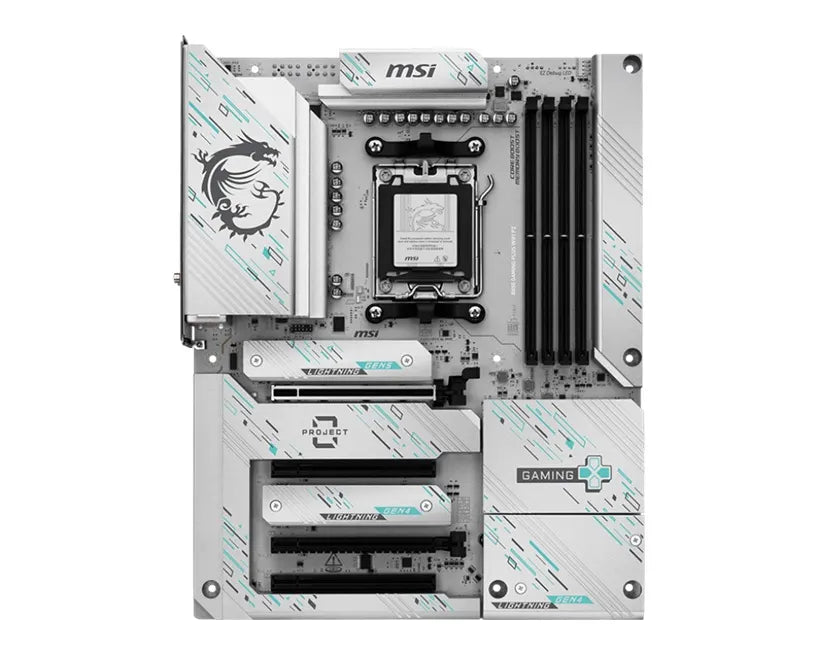 MSI B850 GAMING PLUS WIFI PZ, AMD Ryzen, 4x DDR5 256GB, 4x PCIe x16 slot, 3x M.2, 4x SATA 6G, 8x... - Image 2