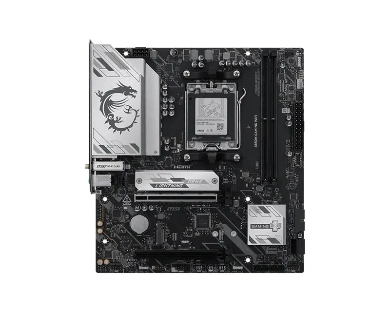 MSI B850M GAMING WIFI, AMD AM5, B850, DDR5 8200+ MT/s, PCIe 5.0 x16, M.2 Gen5, 5G LAN, Wi-Fi 7, B... - Image 2