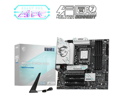 MSI B860M GAMING PLUS WIFI, INTEL B860, 4x DDR5 256GB, 1x HDMI, 4x PCI-E x16, 3x M.2, 4x SATA, 6x...