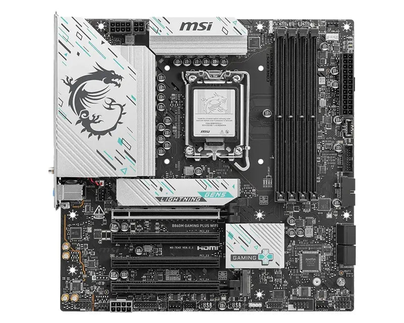 MSI B860M GAMING PLUS WIFI, INTEL B860, 4x DDR5 256GB, 1x HDMI, 4x PCI-E x16, 3x M.2, 4x SATA, 6x... - Image 2