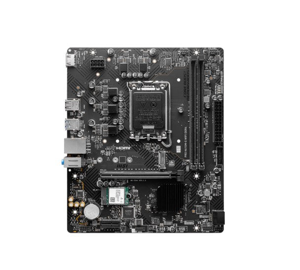 MSI PRO H610M-S WIFI DDR4 Intel LGA 1700 mATX Motherboard 2x DDR4~64GB,1x PCIe x16,1x PCIe x1,1x... - Image 2