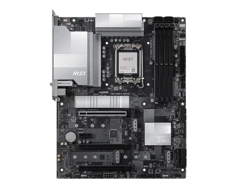 MSI PRO Z890-P WIFI6E, LGA1851, Z890, DDR5 9200+, PCIe5.0, 4xM.2, 5G LAN, WiFi 6E, BT5.3, USB 20G... - Image 2