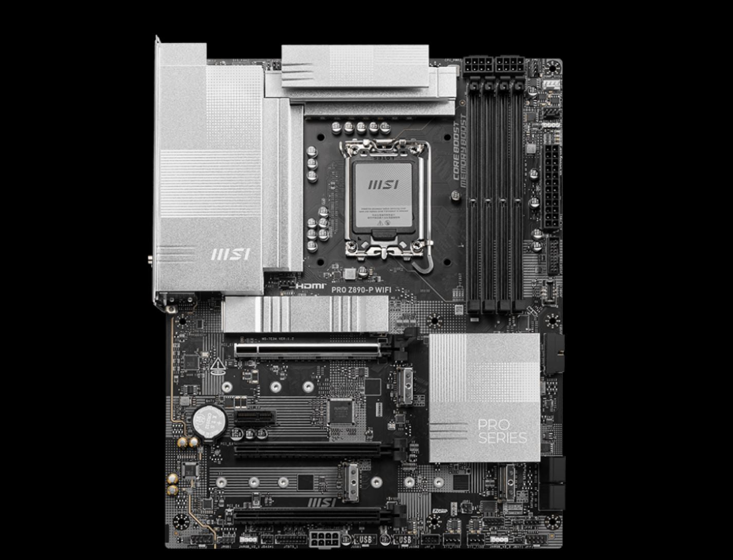 MSI PRO Z890-P WIFI INTEL Z890  Motherboard, 4x DDR5 256GB, 3x PCI-E x 16, 1x PCI-E x 1, 4x M.2,... - Image 2