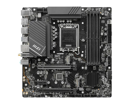 MSI PRO B760M-A WIFI DDR5, LGA1700, B760, 4xDDR5 6800+, 2xM.2, WiFi 6E, BT5.3, 2.5G LAN, 2yr wty... - Image 2