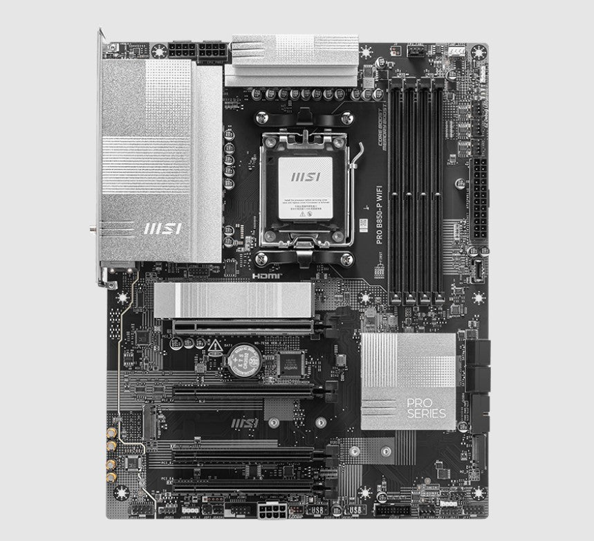 MSI PRO B850-P WIFI, AMD B850, 4x DDR5 256GB, 1x HDMI, 4x PCI-E x16 slot, 3x M.2, Wi-Fi 7 - Mothe... - Image 2