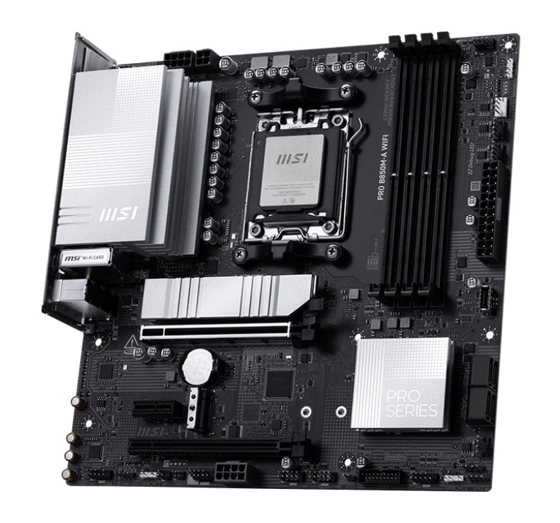 MSI PRO B850M-A WIFI, AM5, 4x DDR5 256GB, 1x HDMI, 1x PCI-E x16 slot, 3x M.2,4x USB2.0, 3x USB C,... - Image 2