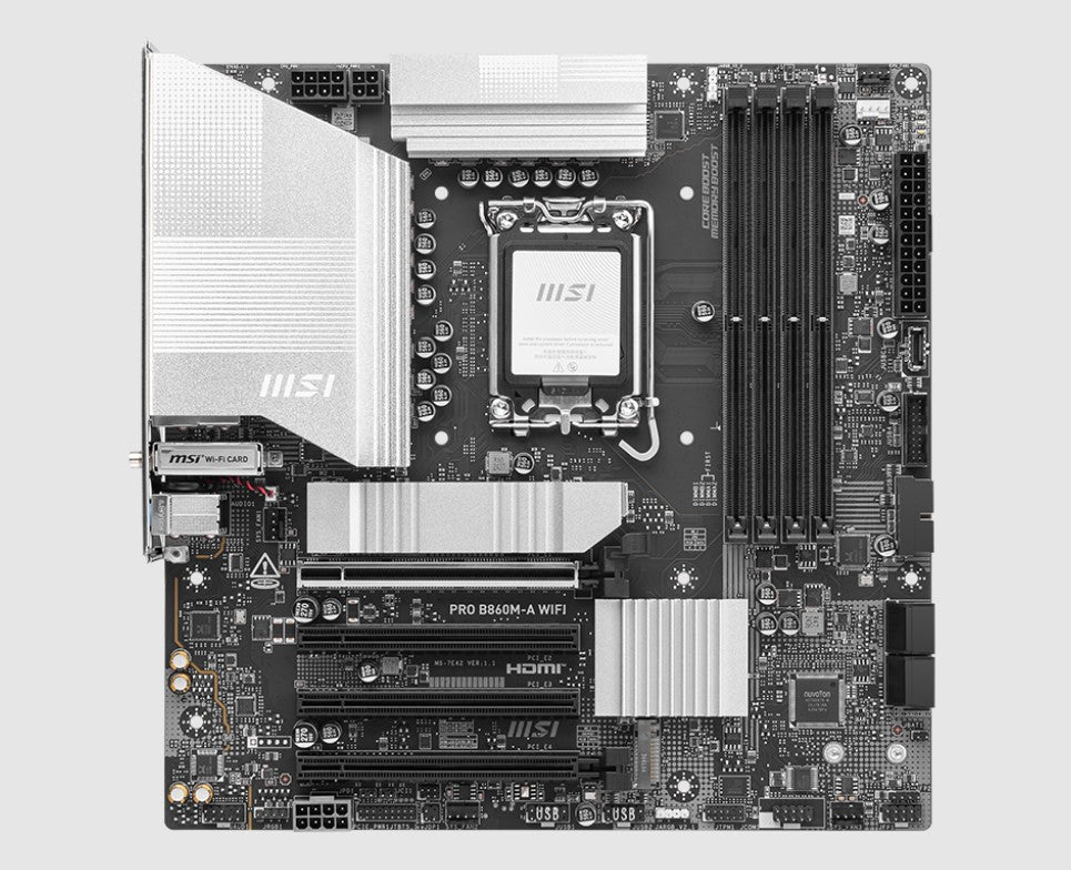 MSI PRO B860M-A WIFI, INTEL B860, 4x DDR5 256GB, 1x HDMI, 4x PCI-E x16 slot, 3x M.2, 4x SATA, 6x... - Image 2
