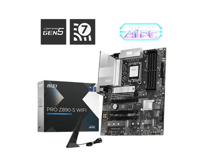 MSI PRO Z890-S WIFI, INTEL Z890, 4x DDR5 256GB, 1x HDMI, 4x PCI-E x16 slot, 3x M.2, 4x SATA, 4x U...