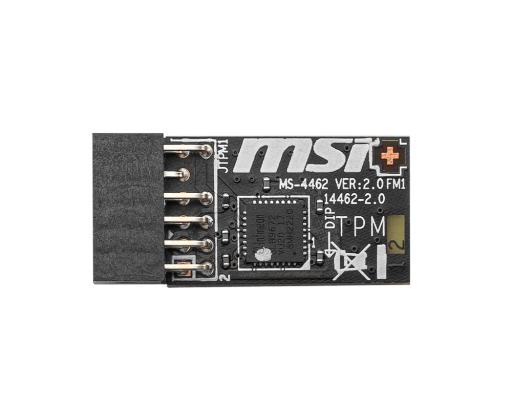 MSI TPM 2.0 Module (MS-4462) SPI Interface, 12-1 Pin, Supports MSI Intel 400 Series Motherboards... - Image 2