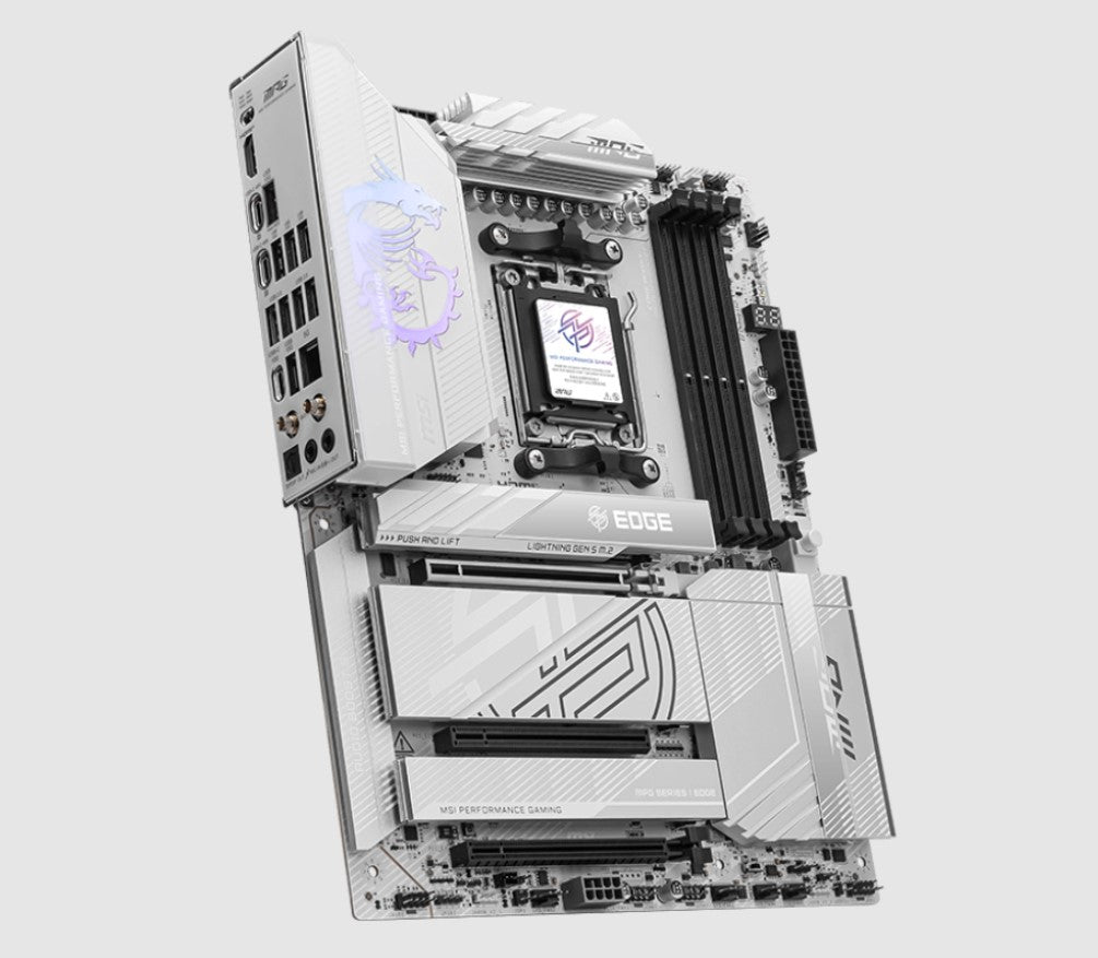 MSI MPG X870EEDGE TI WIFI, AMD AM5 ATX Motherboard 4x DDR5~256GB, 3x PCIe x16, 4x M.2, 8x USB 2.0... - Image 3