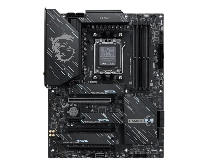 MSI X870E GAMING PLUS WIFI, AM5, Ryzen 7000-9000, X870E, DDR5-8200+, PCIe5 x16, M.2 Gen5, WiFi7,... - Image 2
