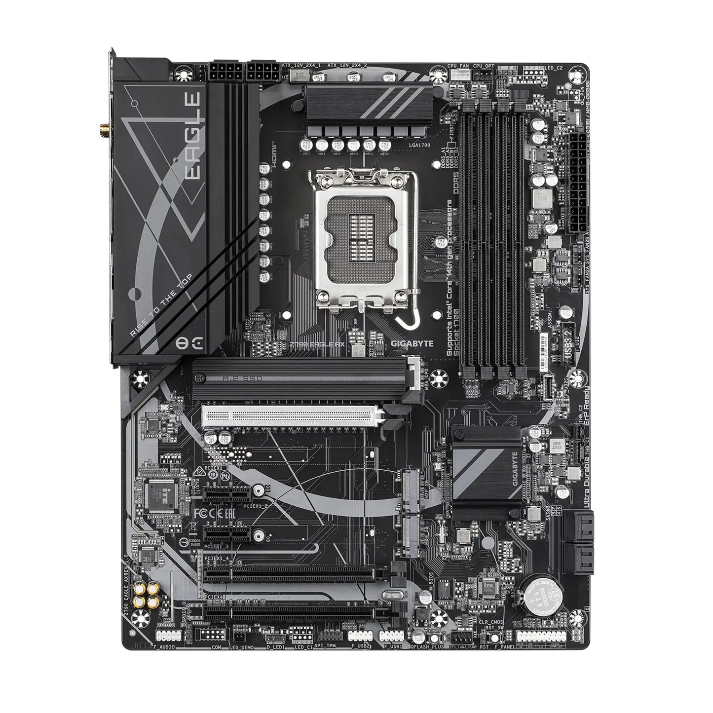 Gigabyte Z790 EAGLE AX Intel LGA 1700 ATX Motherboard, 4x DDR5 ~192GB, 3x PCI-E x16, 3x M.2, 4x S... - Image 2